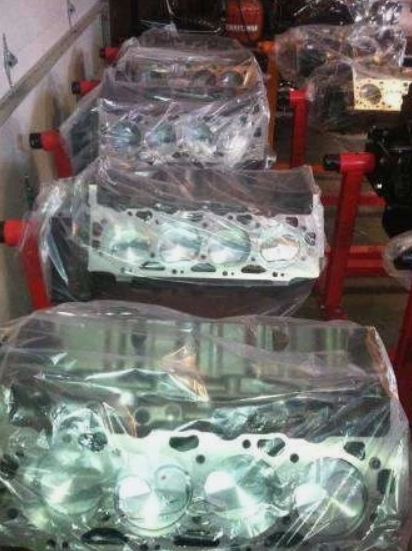 454 MerCruiser Gen5 Service replacement Short Block Small dome pistons,